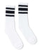 SOCCO - USA-Made Striped Crew Socks - SC100