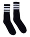 SOCCO - USA-Made Striped Crew Socks - SC100