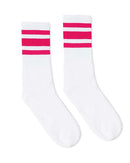 SOCCO - USA-Made Striped Crew Socks - SC100