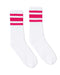 SOCCO - USA-Made Striped Crew Socks - SC100