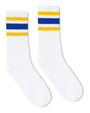 SOCCO - USA-Made Striped Crew Socks - SC100