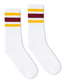 SOCCO - USA-Made Striped Crew Socks - SC100