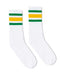 SOCCO - USA-Made Striped Crew Socks - SC100