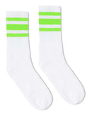 SOCCO - USA-Made Striped Crew Socks - SC100