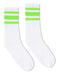 SOCCO - USA-Made Striped Crew Socks - SC100