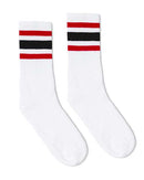 SOCCO - USA-Made Striped Crew Socks - SC100