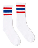 SOCCO - USA-Made Striped Crew Socks - SC100