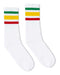 SOCCO - USA-Made Striped Crew Socks - SC100