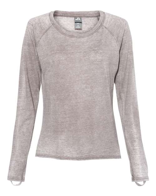 J. America - Women’s Zen Jersey Hi-Low Long Sleeve T-Shirt - 8118