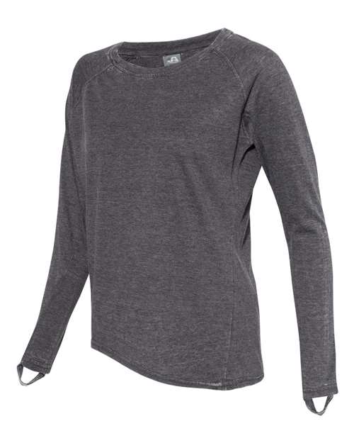 J. America - Women’s Zen Jersey Hi-Low Long Sleeve T-Shirt - 8118