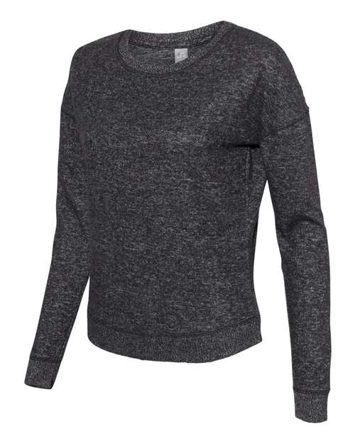 J. America - Women’s Cozy Jersey Crewneck Pullover - 8658