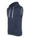 J. America - Triblend Sleeveless Hooded Sweatshirt - 8877