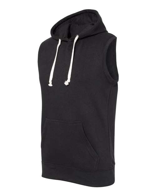 J. America - Triblend Sleeveless Hooded Sweatshirt - 8877