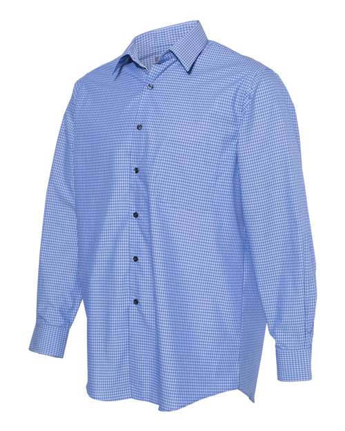 Van Heusen - Broadcloth Point Collar Check Shirt - 13V5051