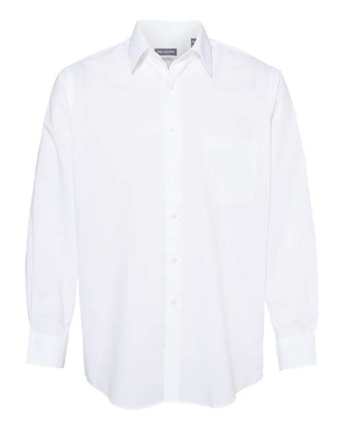 Van Heusen - Broadcloth Point Collar Solid Shirt - 13V5052