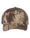 Outdoor Cap - Camo with Flag Visor Cap - CWF305