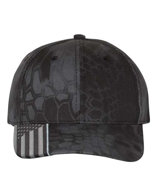 Outdoor Cap - Camo with Flag Visor Cap - CWF305