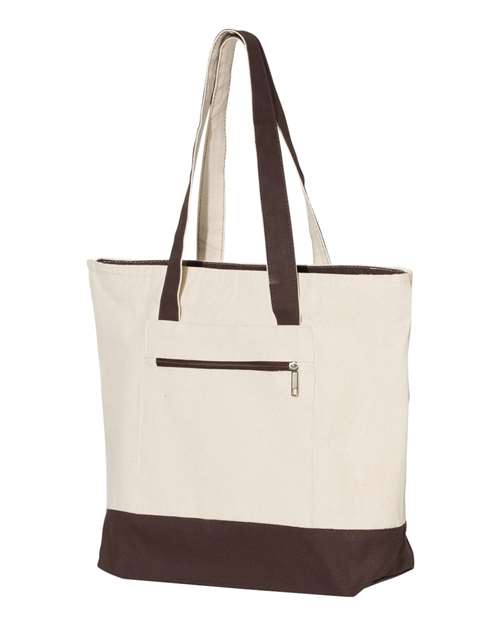 Q-Tees - 19L Zippered Tote - Q1300