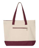 Q-Tees - 19L Zippered Tote - Q1300