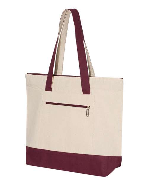 Q-Tees - 19L Zippered Tote - Q1300