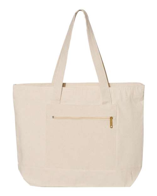 Q-Tees - 19L Zippered Tote - Q1300