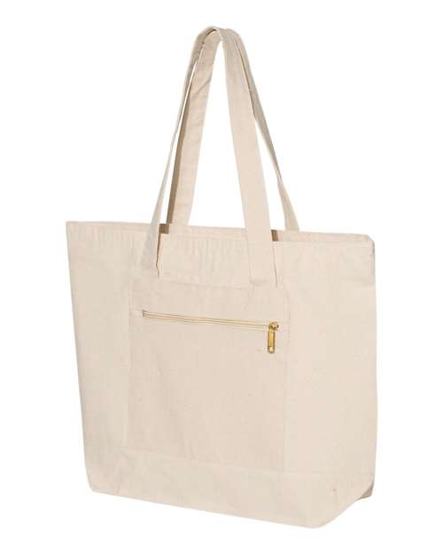 Q-Tees - 19L Zippered Tote - Q1300