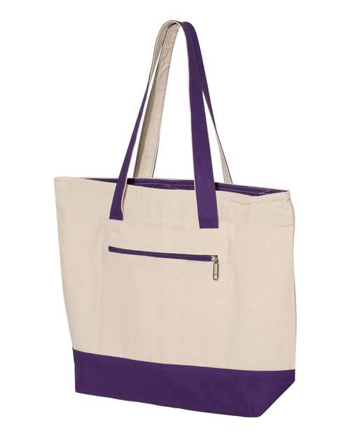 Q-Tees - 19L Zippered Tote - Q1300