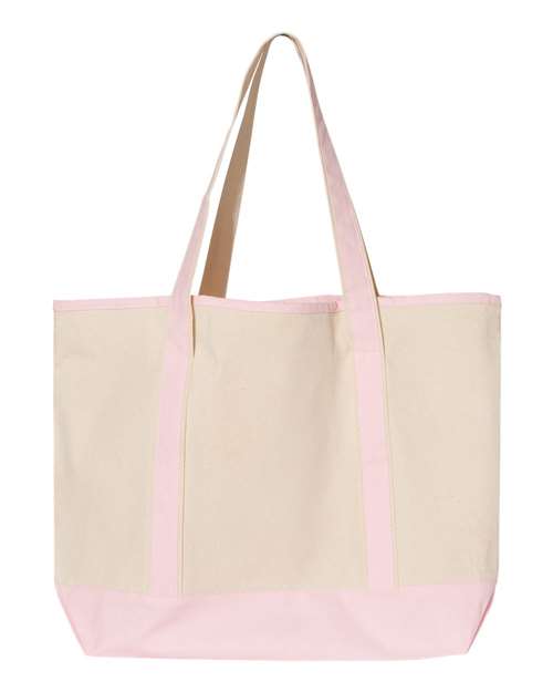 Q-Tees - 34.6L Large Canvas Deluxe Tote - Q1500