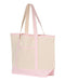 Q-Tees - 34.6L Large Canvas Deluxe Tote - Q1500