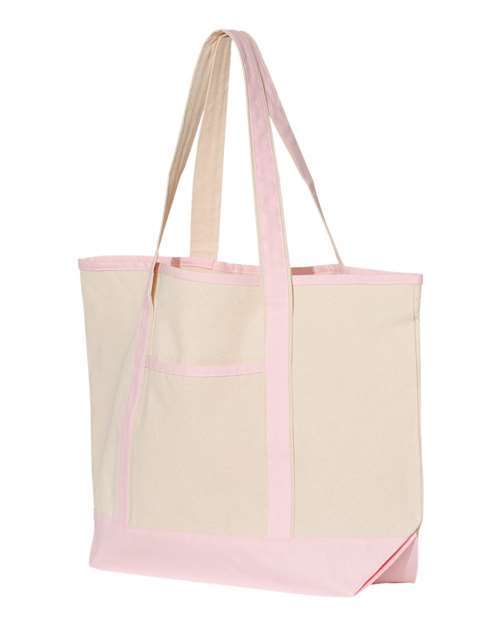 Q-Tees - 34.6L Large Canvas Deluxe Tote - Q1500