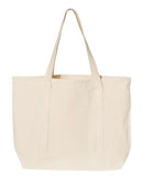 Q-Tees - 34.6L Large Canvas Deluxe Tote - Q1500