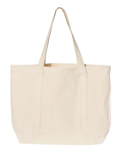 Q-Tees - 34.6L Large Canvas Deluxe Tote - Q1500