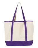 Q-Tees - 34.6L Large Canvas Deluxe Tote - Q1500