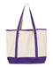 Q-Tees - 34.6L Large Canvas Deluxe Tote - Q1500