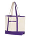 Q-Tees - 34.6L Large Canvas Deluxe Tote - Q1500