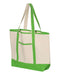 Q-Tees - 34.6L Large Canvas Deluxe Tote - Q1500