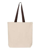 Q-Tees - 11L Canvas Tote with Contrast-Color Handles - Q4400