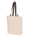 Q-Tees - 11L Canvas Tote with Contrast-Color Handles - Q4400