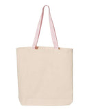 Q-Tees - 11L Canvas Tote with Contrast-Color Handles - Q4400