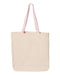 Q-Tees - 11L Canvas Tote with Contrast-Color Handles - Q4400