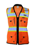 Kishigo - Premium Black Series® Women's Heavy Duty Surveyors Vest - S5021-5022