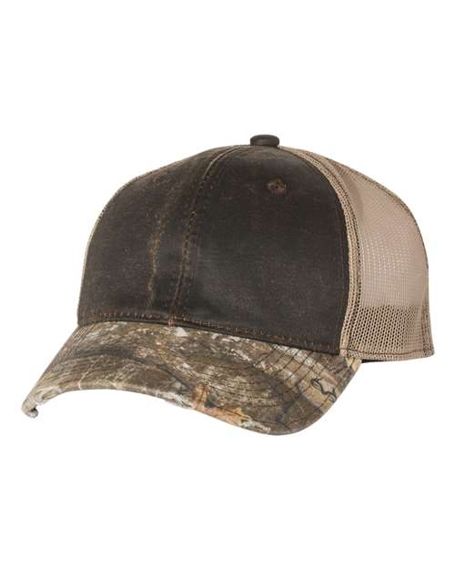 Outdoor Cap - Distressed Camo Mesh-Back Cap - HPC500M