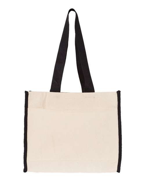 Q-Tees - 14L Tote with Contrast-Color Handles - Q1100