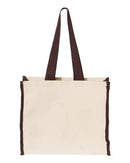 Q-Tees - 14L Tote with Contrast-Color Handles - Q1100