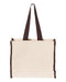 Q-Tees - 14L Tote with Contrast-Color Handles - Q1100