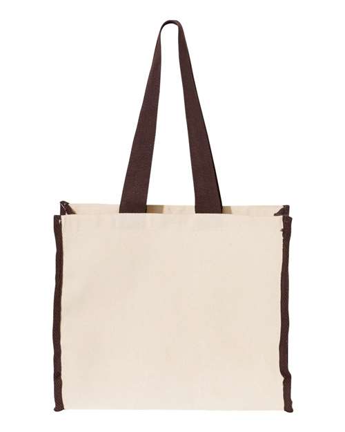 Q-Tees - 14L Tote with Contrast-Color Handles - Q1100