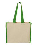 Q-Tees - 14L Tote with Contrast-Color Handles - Q1100