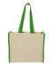 Q-Tees - 14L Tote with Contrast-Color Handles - Q1100