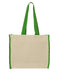 Q-Tees - 14L Tote with Contrast-Color Handles - Q1100