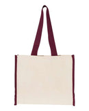 Q-Tees - 14L Tote with Contrast-Color Handles - Q1100